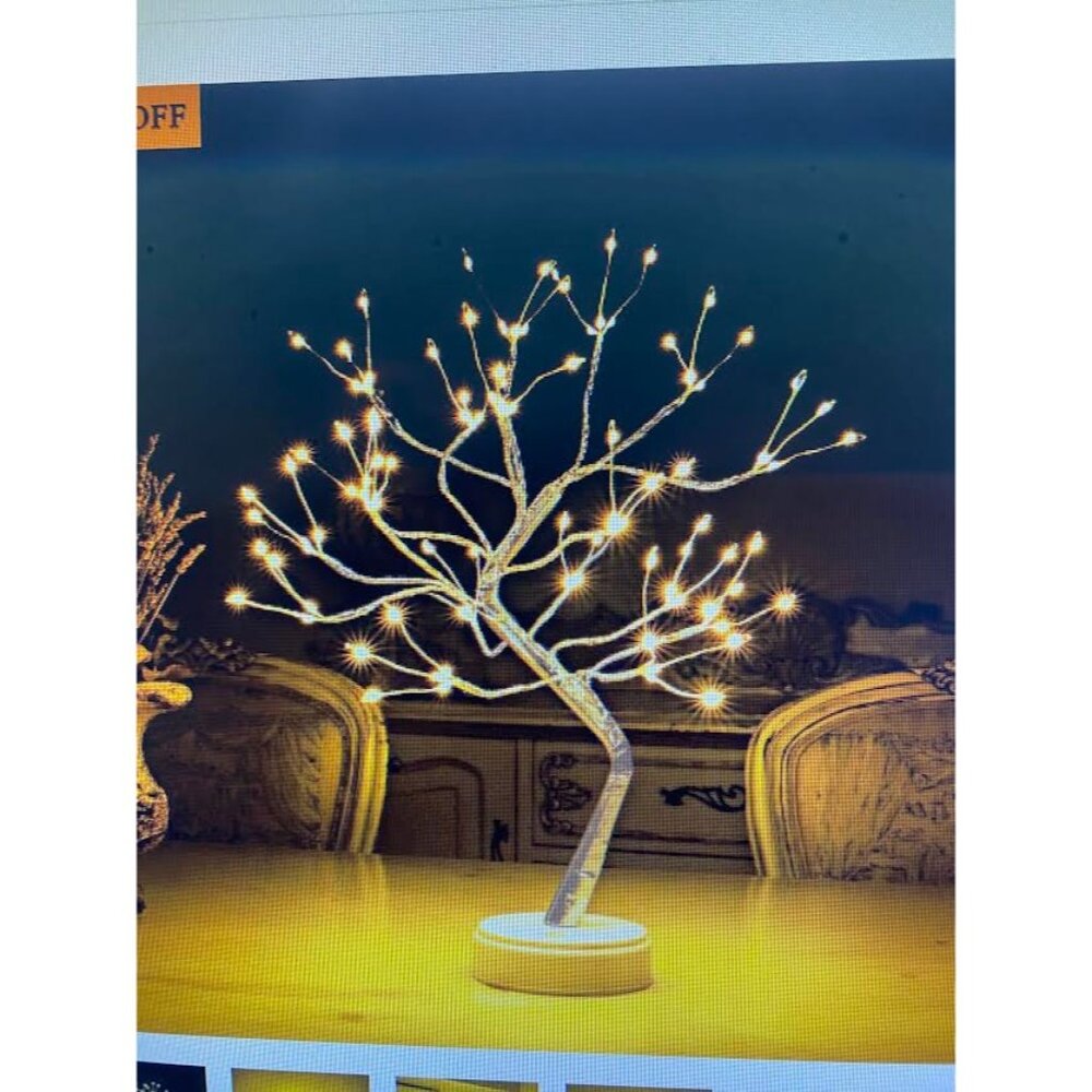 Twinkling Tree Fairy Light Spirit Tree With Warm LED Lights & Gold Accents For H